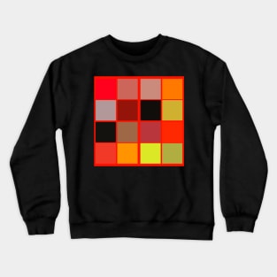 red orange yellow abstract geometrical pattern Crewneck Sweatshirt